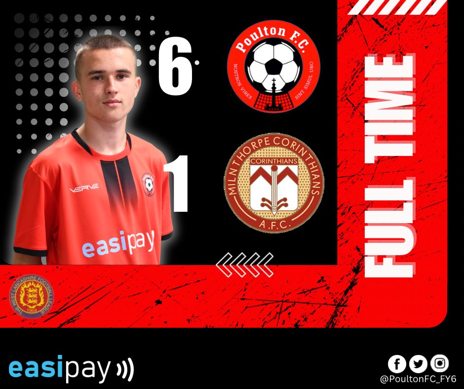 Poulton FC (@poultonfc_fy6) on Twitter photo FULL TIME SCORE
Poulton 6
<a href="/MilnCorinth/">Corinthians FC</a> 1
#poultonfc๐ดโซ๏ธ | #UTP | #FY6ers | #FullTime FULL TIME SCORE
Poulton 6
<a href="/MilnCorinth/">Corinthians FC</a> 1
#poultonfc๐ดโซ๏ธ | #UTP | #FY6ers | #FullTime