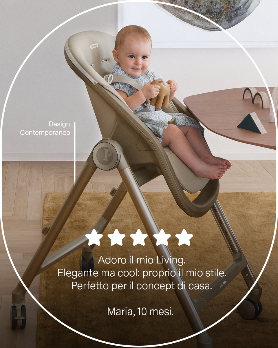 SanitariaDream's tweet image. &quot;Sono un pò pasticciona e mi capita spesso di rovesciare la pappa.

La cover si pulisce in un gesto.

Living seggiolone definitivo.”

Martina, 7 mesi.

Vieni a scoprire in negozio Living di @pegperego_it

#PegPerego #LivingPegPerego