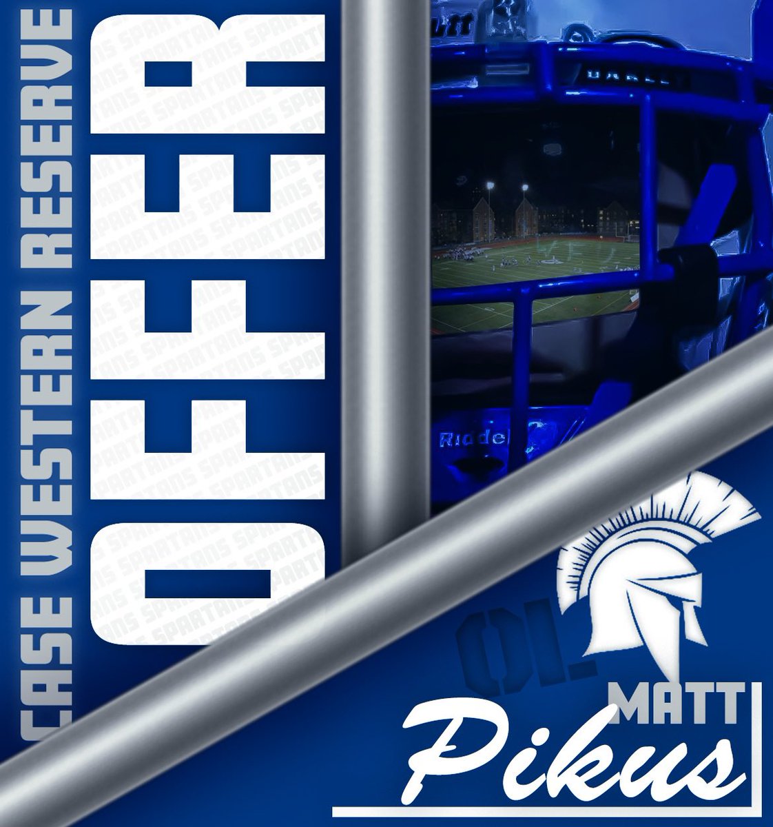 Matt Pikus (@mattpikus) on Twitter photo After a great visit I am blessed to receive an offer from Case Western Reserve University! Thank you to <a href="/jefframsey8/">Jeff Ramsey</a>, <a href="/DacekNolan/">Nolan Dacek</a>, <a href="/CoachSlesh/">Dereck Slesh</a>, and the rest of the <a href="/CWRUFootball/">CWRU Football</a> staff for the amazing tour and experience! <a href="/CoachQuedenfeld/">Coach Quedenfeld</a> <a href="/CoachCano/">ONEighty Athletics</a> <a href="/BrotherRiceFB/">Brother Rice Football</a> <a href="/OLMafia/">OL MAFIA</a> After a great visit I am blessed to receive an offer from Case Western Reserve University! Thank you to <a href="/jefframsey8/">Jeff Ramsey</a>, <a href="/DacekNolan/">Nolan Dacek</a>, <a href="/CoachSlesh/">Dereck Slesh</a>, and the rest of the <a href="/CWRUFootball/">CWRU Football</a> staff for the amazing tour and experience! <a href="/CoachQuedenfeld/">Coach Quedenfeld</a> <a href="/CoachCano/">ONEighty Athletics</a> <a href="/BrotherRiceFB/">Brother Rice Football</a> <a href="/OLMafia/">OL MAFIA</a>