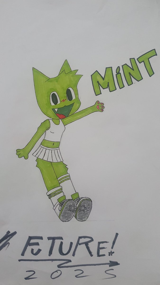 imfuture3D's tweet image. My new character! Expect to see a lot more of her in the future!
MINT! 💚💚💚
#art #OC #traditionalart