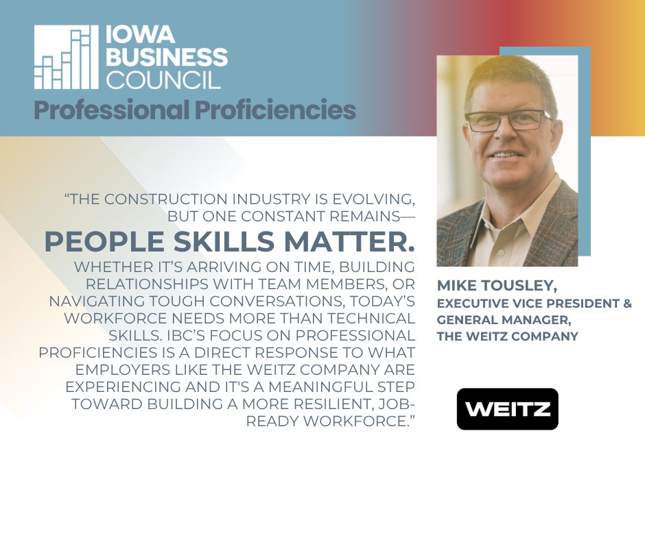While many employers continue to express a desire and need for specific and technical skillsets, every IBC company expressed consistent themes centered around professional and soft skills that can be applied throughout the entire labor force.