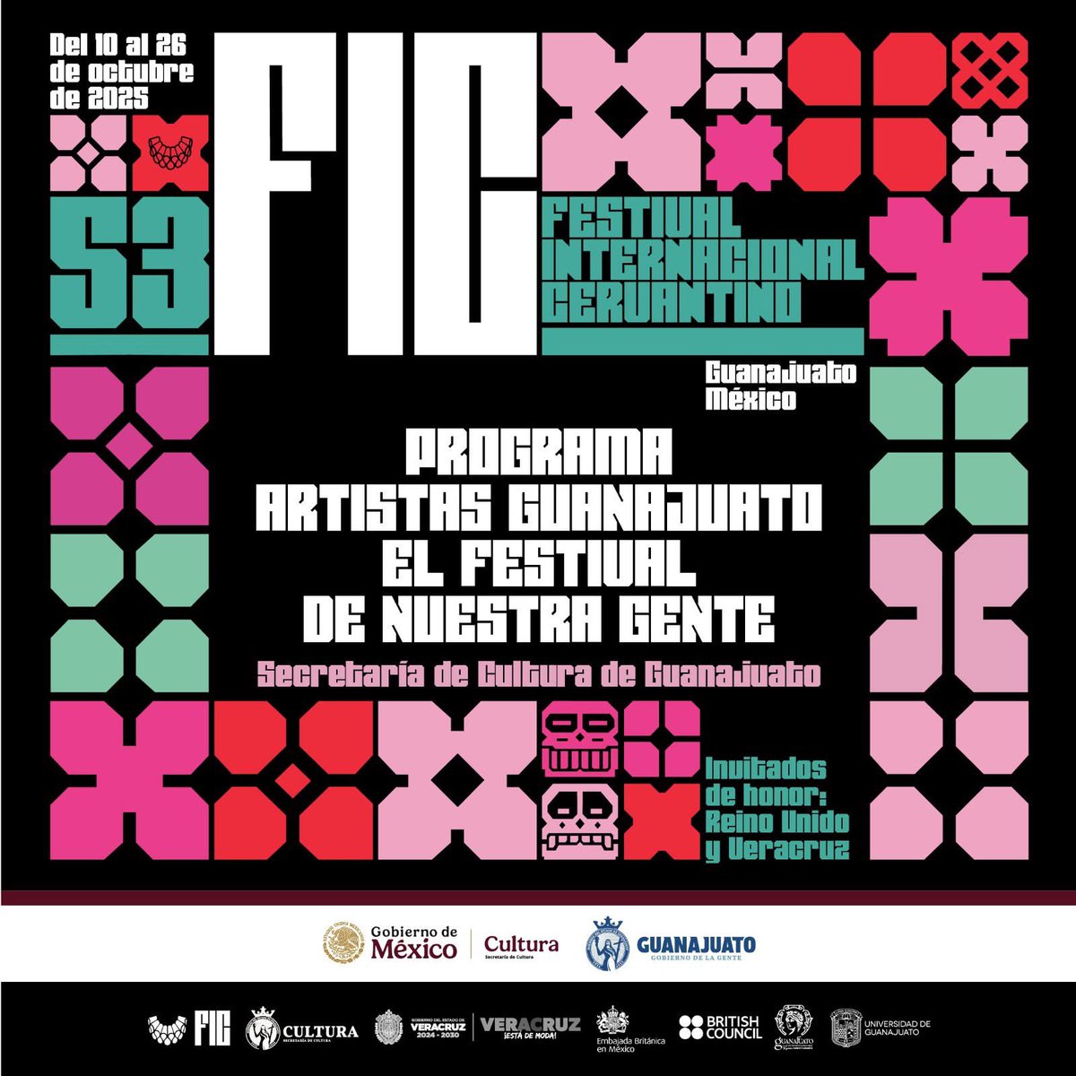 El programa de artistas guanajuatenses en la edición 53 del Festival Internacional Cervantino  es identidad viva de nuestra gente.

Este año, nuestra participación se distingue por la fuerza del Escenario de la Gente, una plataforma que visibiliza el talento escénico