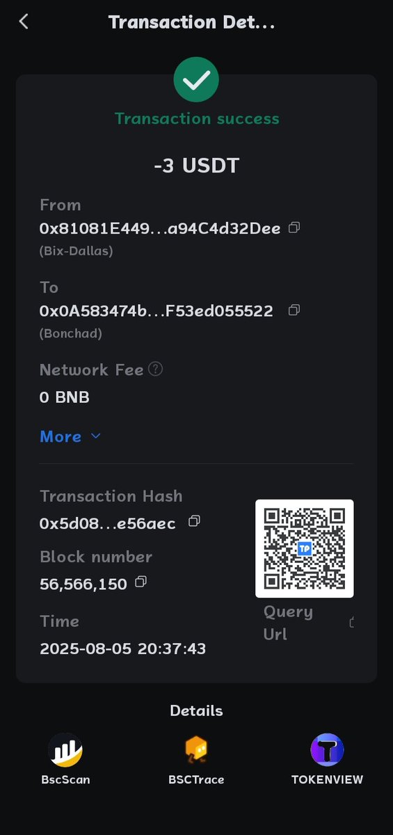 Hey folks 
Did you know <a href="/TokenPocket_TP/">TokenPocket</a> offers free transfer on stable coin like USDT on <a href="/BNBCHAIN/">BNB Chain</a> ?

Zealy Username: Bonchad
#StablecoinWallet #GasFreeWallet