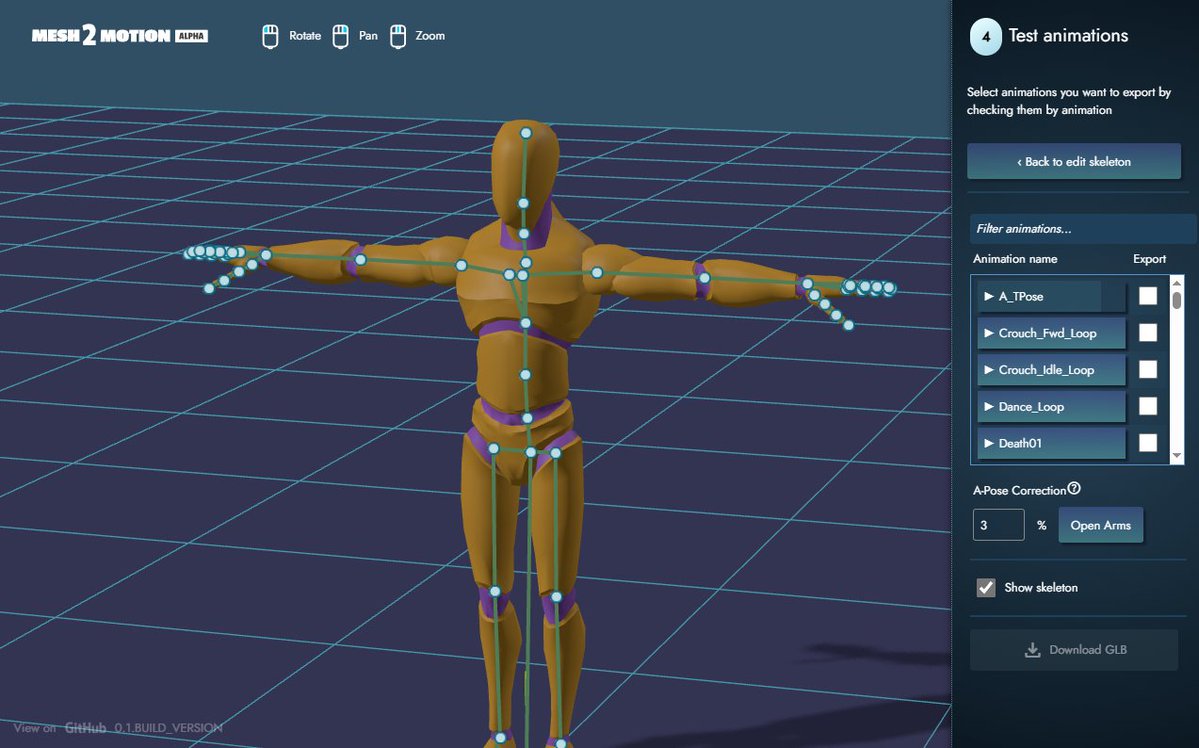 Kenney (@kenneynl) on Twitter photo Mesh2Motion (<a href="/scottpetrovic/">Scott Petrovic</a>) is an open-source alternative to Mixamo that allows you to rig humanoid and four-legged characters!
mesh2motion.org Mesh2Motion (<a href="/scottpetrovic/">Scott Petrovic</a>) is an open-source alternative to Mixamo that allows you to rig humanoid and four-legged characters!
mesh2motion.org