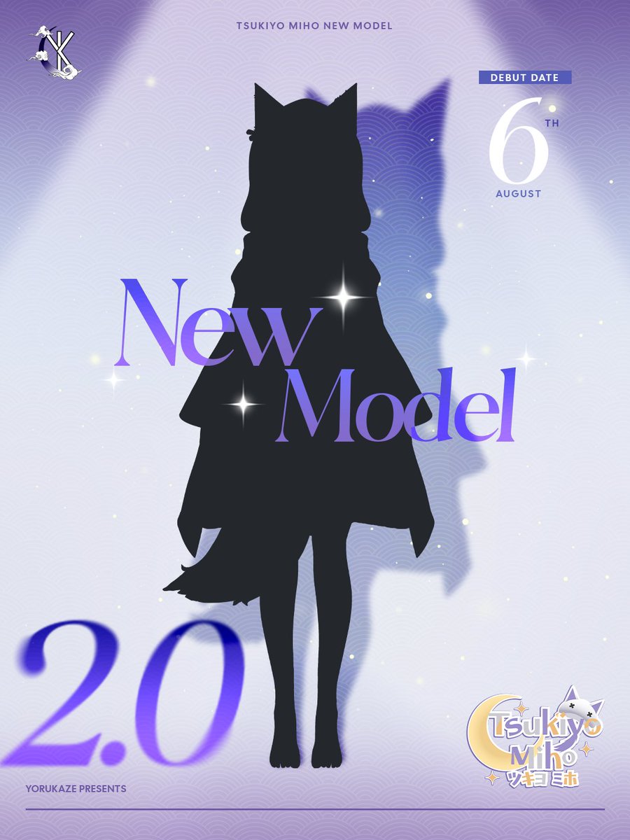 Tsukiyo Miho 2.0 Model Debut – TONIGHT! ✨
A brand new look awaits under the moonlight 🌙

🗓️ 6 Agustus 2025
🕗 20:00 (GMT+7)
📺 youtube.com/watch?v=MV_rHa…