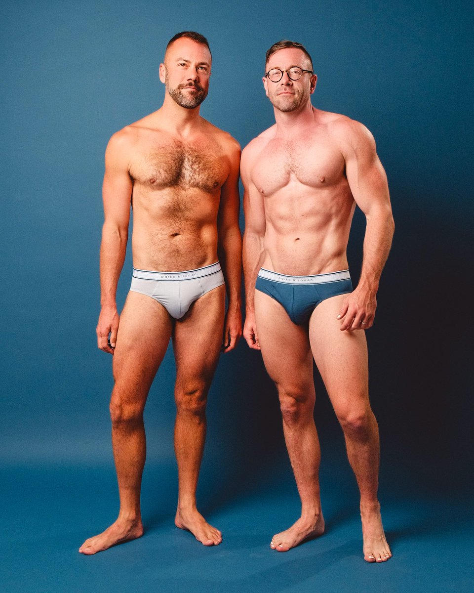 kitwilliamson's tweet photo. Happy national underwear day from your two dads and @parkeandronen https://t.co/X61JHWF5WY