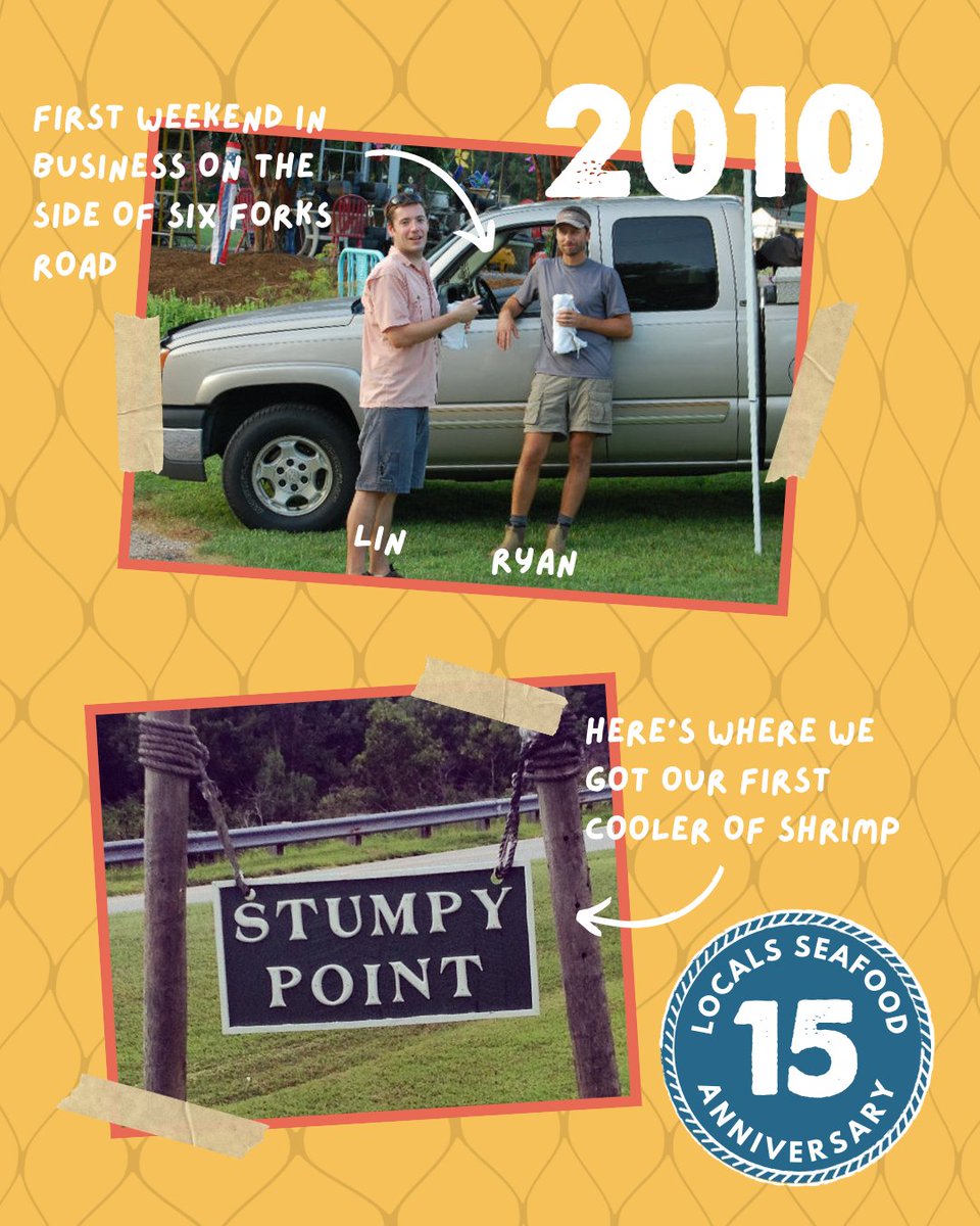 In 2010, Ryan Speckman called his college buddy Lin Peterson with an idea - provide North Carolina seafood to North Carolinians. In August, Ryan made his first trip to Stumpy Point, loaded up a cooler, and they set up shop on the side of Six Forks Road. Locals Seafood was born.