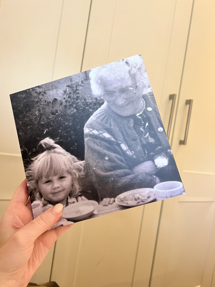 I love this pic of me and my Nana, so I got it made on one of those photo tiles 🥹🥹 love it