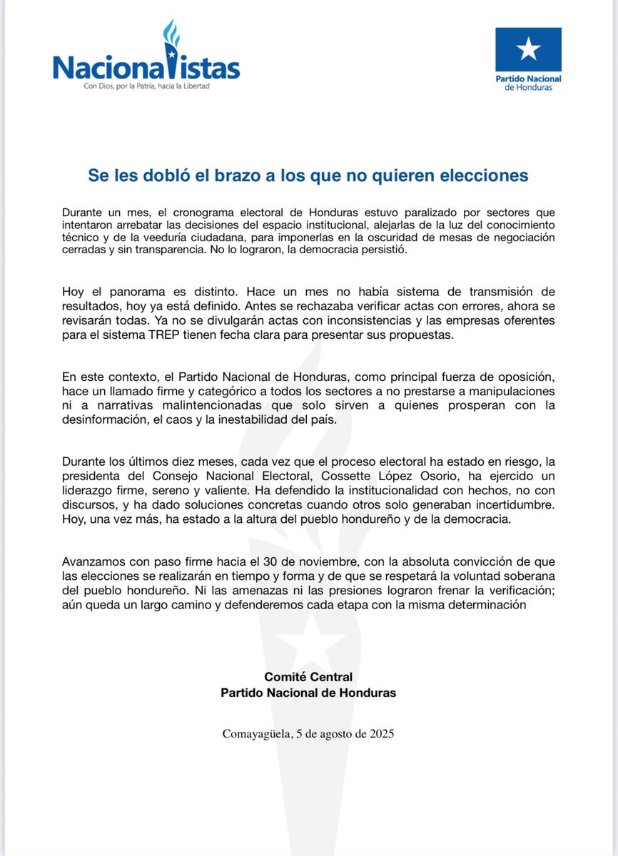 Ni presiones ni amenazas detuvieron la verificación: avanzamos con paso firme hacia las elecciones del 30 de noviembre.