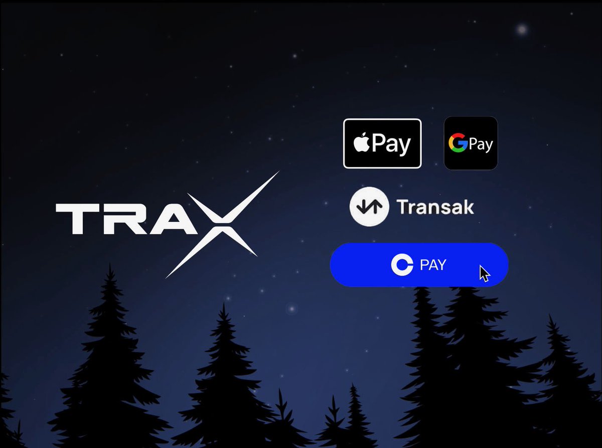 Coinbase x Transak Onramp is now integrated and live on Trax!

On-ramp fiat directly from apple pay/g pay &amp; debit/credit within the Trax app!

DeFi just got 1-step easier.