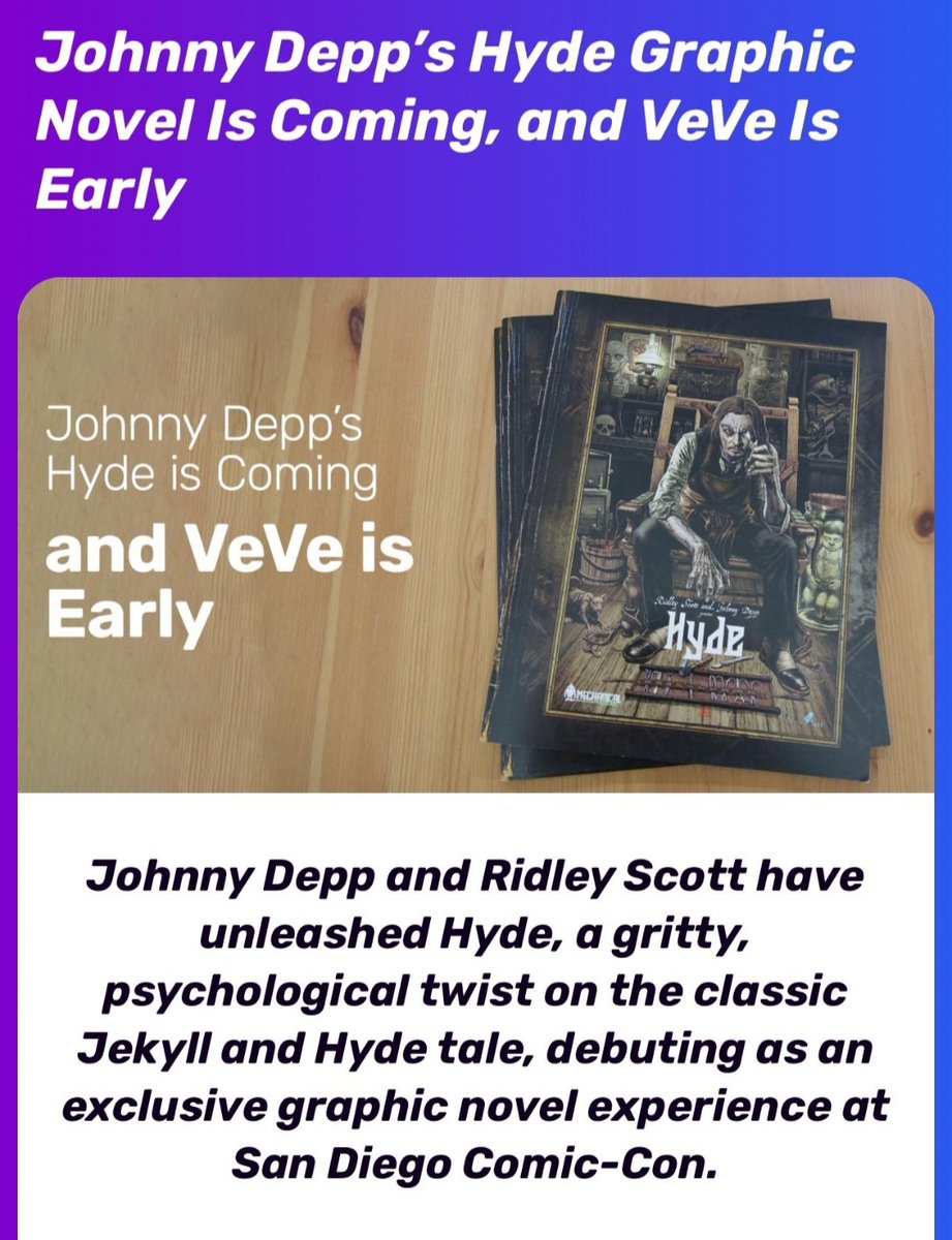 Keeper of the Stone (@thystonekeeper) on Twitter photo Johnny Depp's novel coming to Veve has over 1 million views for its trailer on YouTube 😳 <a href="/veve_official/">VeVe | Digital Collectibles</a>
<a href="/DavidYuNZ/">David Yu ⭕️</a> #veve #nfts #nft
youtu.be/ofT-0mHnGLQ?fe… Johnny Depp's novel coming to Veve has over 1 million views for its trailer on YouTube 😳 <a href="/veve_official/">VeVe | Digital Collectibles</a>
<a href="/DavidYuNZ/">David Yu ⭕️</a> #veve #nfts #nft
youtu.be/ofT-0mHnGLQ?fe…