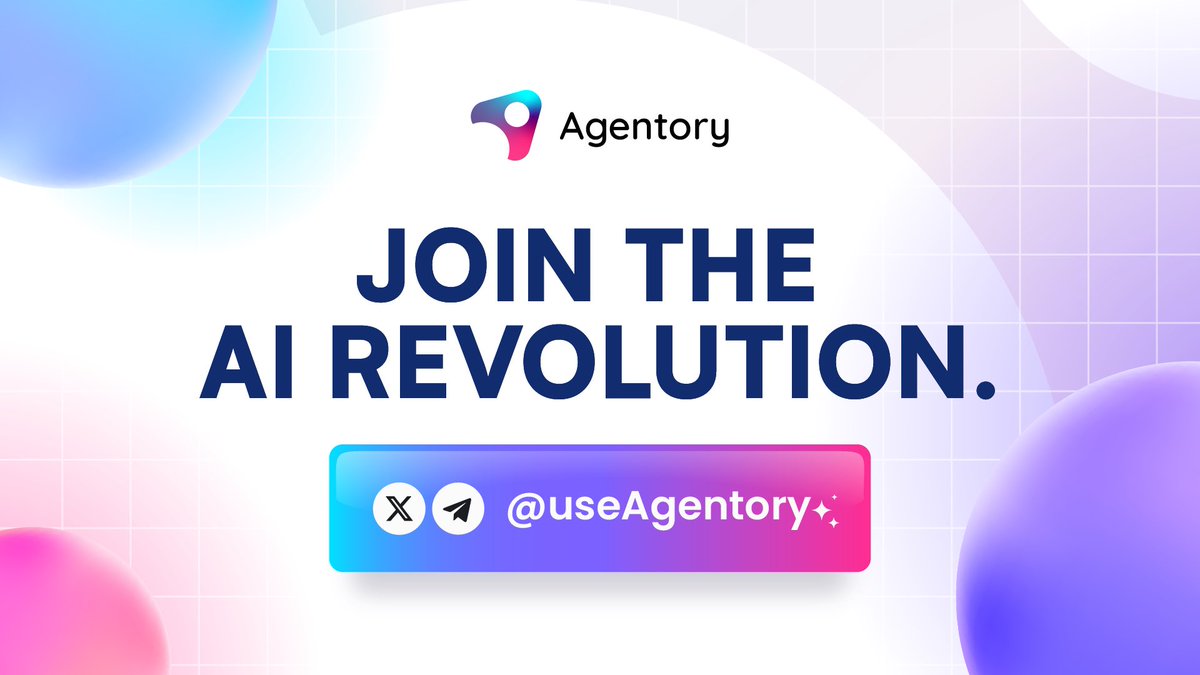 🎉 Agentory Bot Is Now Live!

Use the Bot here:
t.me/Agentory_Bot

Dive into the full documentation here: agentorybot.gitbook.io/agentry

This is the moment you’ve been waiting for, the Agentory Agent Creator Bot is now available in beta. It enables effortless setup of WhatsApp