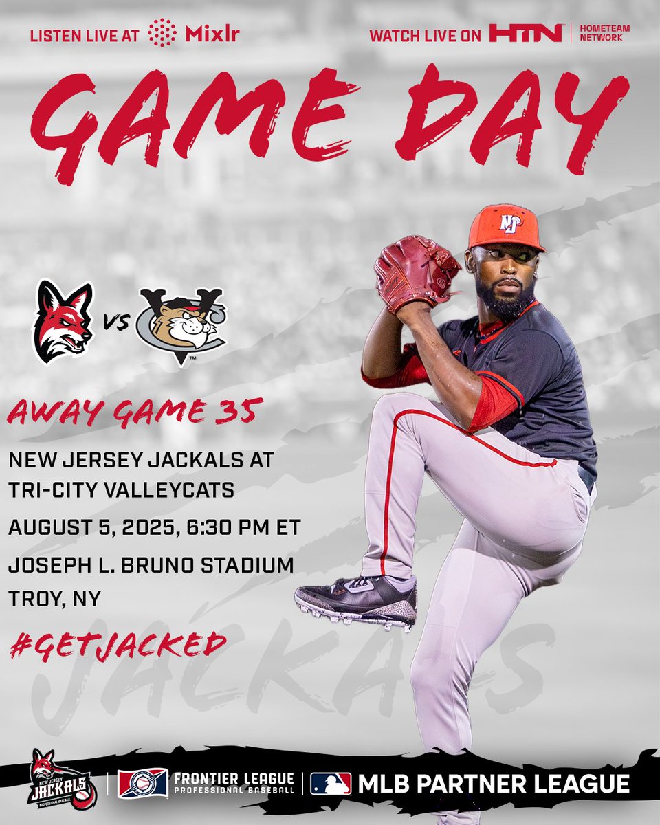 It's #JackalsGameday 

The Jackals make the final stop of their three-town trip in Troy!  

📺:app.hometeamlive.com/#/home/leagues… 

 njjackals.mixlr.com 

📷#GetJacked