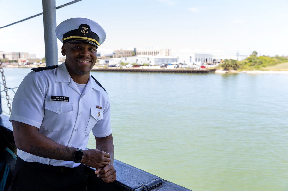 Texas A&M Galveston ๐๐ (@aggiesbythesea) on Twitter photo <a href="/TexasMaritime/">Texas A&M Maritime Academy</a> cadet Jonathan Rucker โ25 is the first graduate student to receive the Student Incentive Payment through the Strategic Sealift Midshipman Program from <a href="/DOTMARAD/">DOT Maritime Administration</a> and the <a href="/USNavy/">U.S. Navy</a>
Read more: tx.ag/Rucker <a href="/TexasMaritime/">Texas A&M Maritime Academy</a> cadet Jonathan Rucker โ25 is the first graduate student to receive the Student Incentive Payment through the Strategic Sealift Midshipman Program from <a href="/DOTMARAD/">DOT Maritime Administration</a> and the <a href="/USNavy/">U.S. Navy</a>
Read more: tx.ag/Rucker