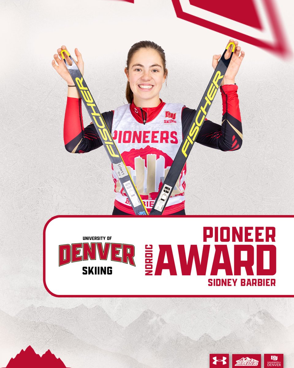 Sidney Barbier is this year's recipient of the DU Nordic Pioneer Award, given to the skiers that exemplify teamwork, hard work and pride in the school.

The Steamboat native finished all 10 races she started in 2025 while dealing with a torn hip labrum throughout the year.