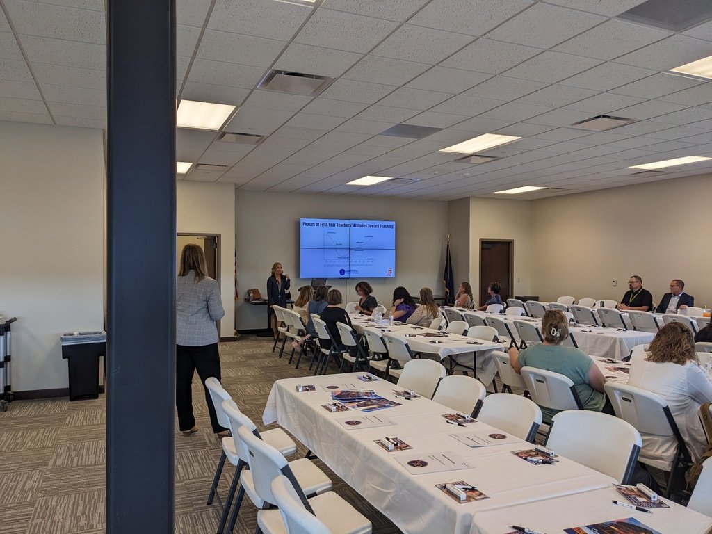 Our new teachers had the opportunity to meet with their mentor teachers and have lunch with staff and administration from their schools! Thank you, NebraskaLand Bank for hosting us! #NPPSCanteenSpirit
