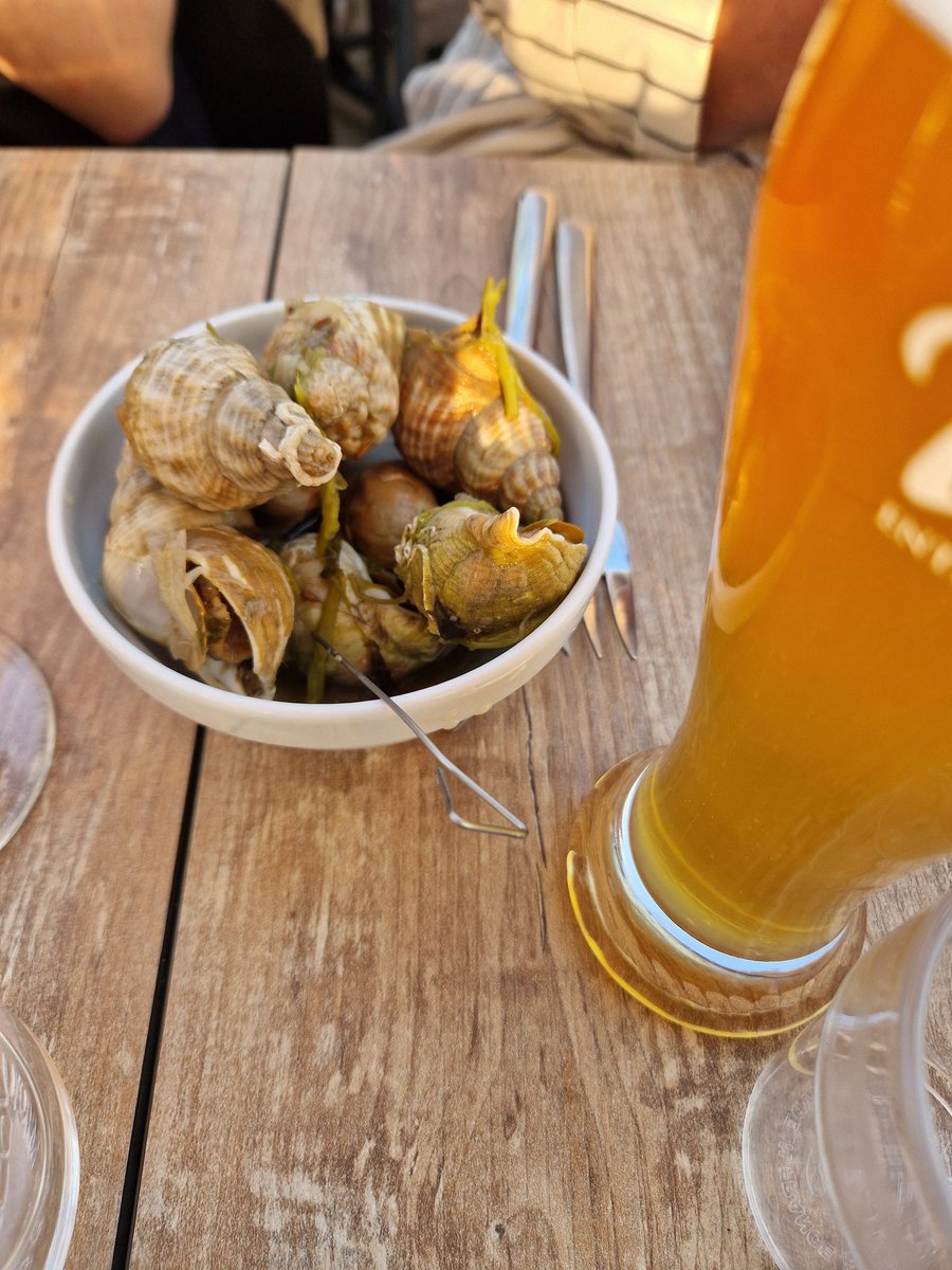 Twittern wie Maggus, nur geschmackvoller:
Abendessen am Strand, wo schon Romy Schneider 3 Tage verbrachte (für die Cineasten unter euch)