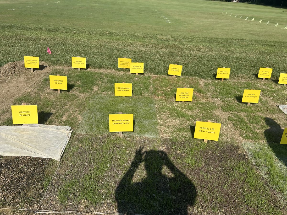 Ohio State Turfgrass Field Day. Only about 30 degrees cooler than last week in NJ at Rutgers
