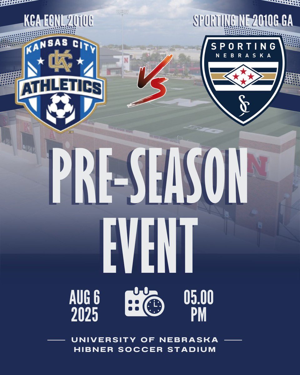 KC Athletics Academy Elite 2010 ECNL (@kcaecnl2010g) on Twitter photo Pre-season games start tomorrow on the road to Lincoln! 🔥⚽️
<a href="/MarcusKelcher/">Marcus Kelcher</a> <a href="/AthleticsKC/">KC Athletics Soccer Club</a> <a href="/TheECNL/">The ECNL</a> <a href="/ECNLgirls/">ECNL Girls</a> <a href="/PrepSoccer/">Prep Soccer ⚽️</a> <a href="/ImYouthSoccer/">ECNL/GA/Recruiting/College Soccer</a> <a href="/TheSoccerWire/">SoccerWire</a> <a href="/TopDrawerSoccer/">TopDrawerSoccer</a> Pre-season games start tomorrow on the road to Lincoln! 🔥⚽️
<a href="/MarcusKelcher/">Marcus Kelcher</a> <a href="/AthleticsKC/">KC Athletics Soccer Club</a> <a href="/TheECNL/">The ECNL</a> <a href="/ECNLgirls/">ECNL Girls</a> <a href="/PrepSoccer/">Prep Soccer ⚽️</a> <a href="/ImYouthSoccer/">ECNL/GA/Recruiting/College Soccer</a> <a href="/TheSoccerWire/">SoccerWire</a> <a href="/TopDrawerSoccer/">TopDrawerSoccer</a>