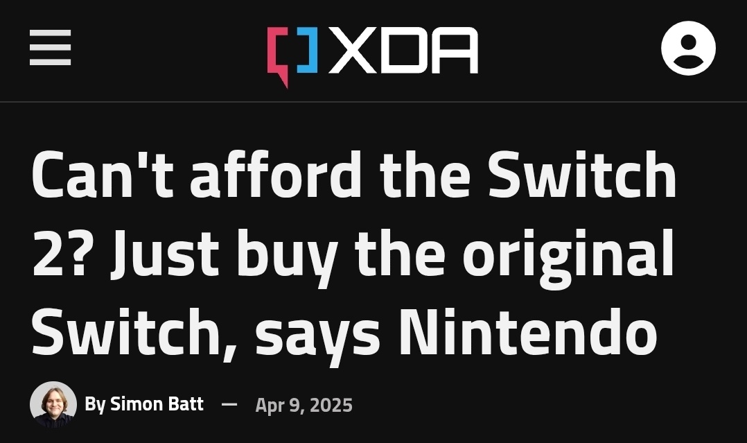 And then they raised the price of the Switch 1. The jokes write themselves