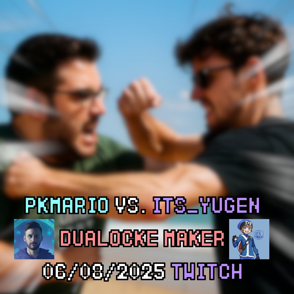 Nos vemos mañana por la tarde, a las 16-17 hora española en el canal de twitch 🗣️

<a href="/PKMarioG/">PKMario</a> 1 pa 1 sin camiseta.