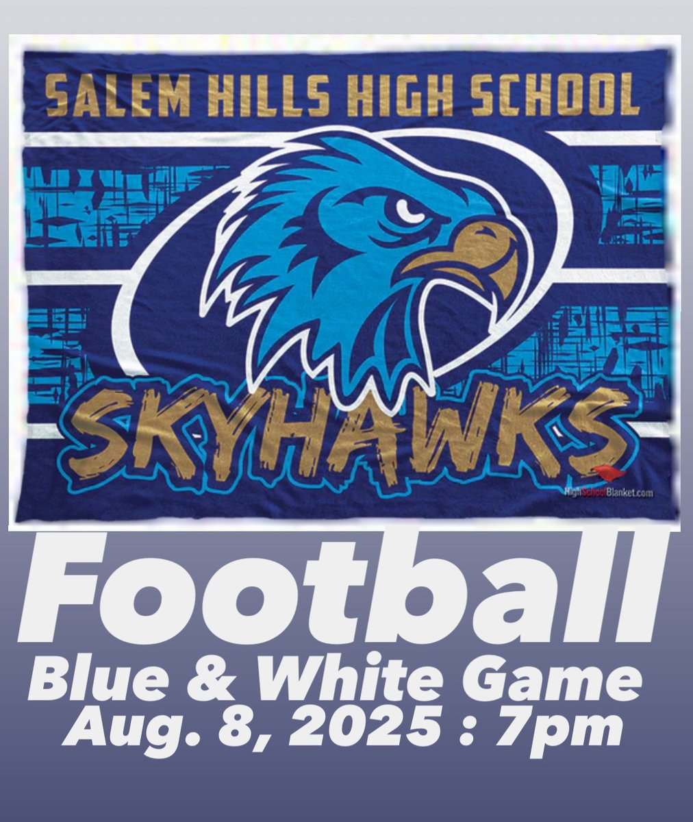 Blue and white game this Friday! 🤩