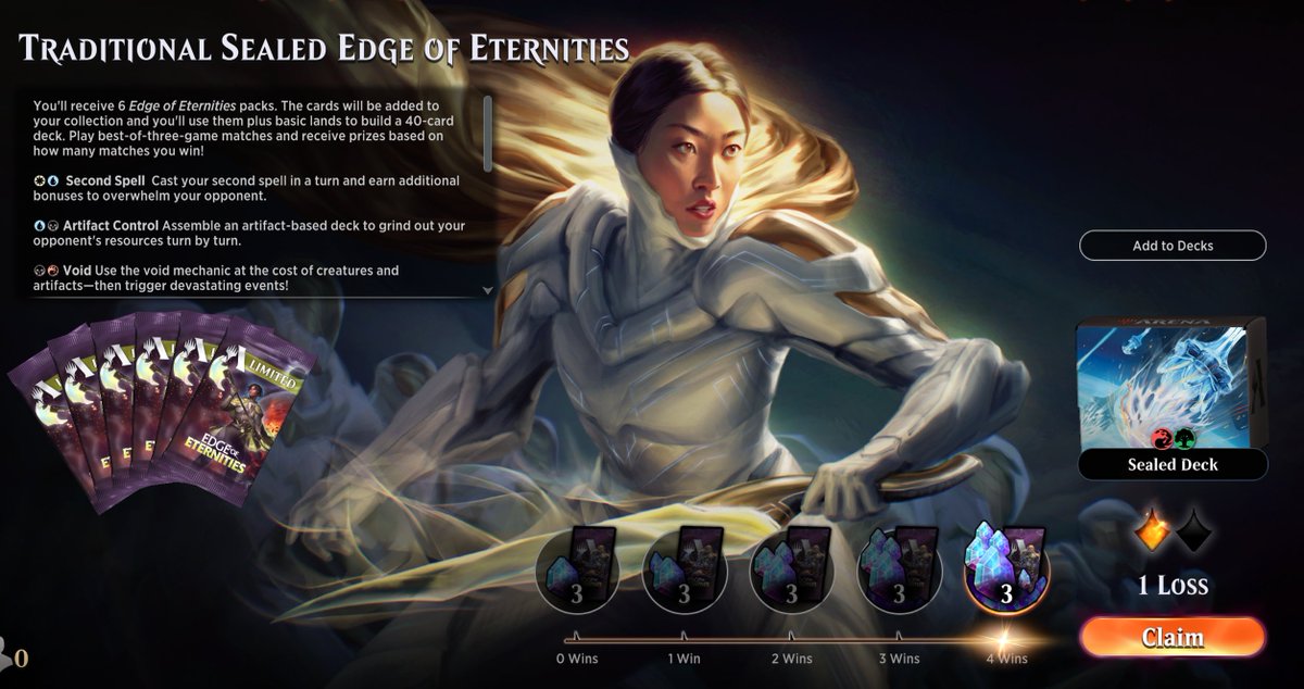 🏆#4 (4-1) ¡Y Van 4 presentaciones  de #MTGedgeofeternities seguidas triunfando!  
No se ni cuantos mulligans he hecho con este build, pero estaba Erik a mi lado para darme GAS y hemos remao del 0-1 al 4-1 ¡seguimos!

<a href="/RebellionMTG/">Rebellion MTG</a> <a href="/limiteddecks/">Limited Decklists 🏆</a> #MTGlimited