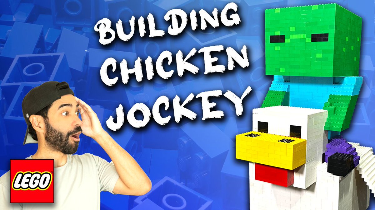 CreatorJT's tweet photo. I built a giant Chicken Jockey! #LEGO #Minecraft #Minecraftbuilds #minecraftbuild #chickenjockey #legomastersfox #legomastersau #afol 
👇
https://t.co/FnYXXCP7I3 https://t.co/v0cKnzqRMZ