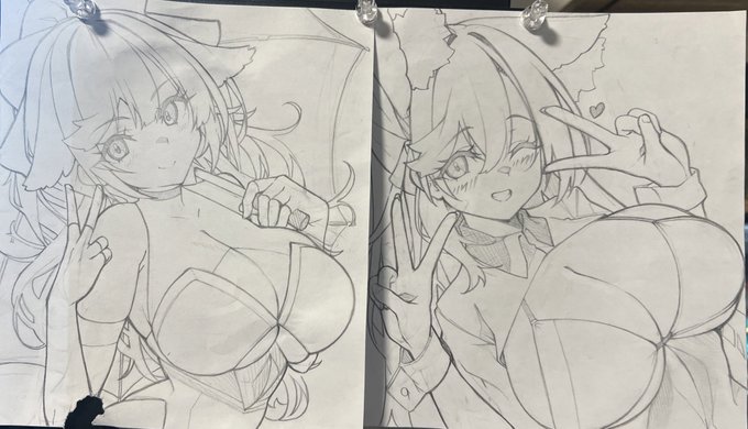 消しゴム強く擦ったら紙抉れちゃった…悲しい…

とりま下書きは出来た 