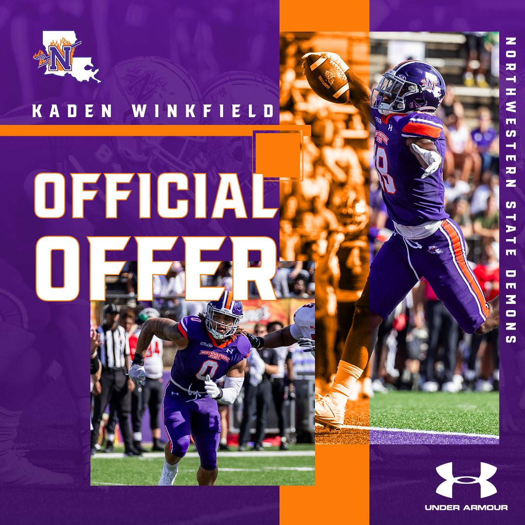 Kaden Winkfield (@kaden_winkfield) on Twitter photo Very thankful to receive my official offer! #ForkEm <a href="/NSUDemonsFB/">NSU Football</a> <a href="/BlaineMcCorkle/">Blaine McCorkle</a> <a href="/Coach_Bails/">Isaac Bails</a> <a href="/Tylan_G/">Tylan Martin</a> <a href="/ocrobbyjones/">Robby Jones</a> <a href="/RecruitAledo/">Recruit Aledo</a> <a href="/MikeRoach247/">Mike Roach</a> <a href="/JGray32/">JGraySP</a> <a href="/foster_sawyer/">Foster Sawyer</a> <a href="/TXRecruits/">Texas Recruits</a> <a href="/TXTopTalent/">TX TOP TALENT</a> <a href="/Marchen44/">On Da Marc Sports🏈</a> <a href="/TFloss32/">Todd Glawson</a> @On3Recruits <a href="/Recruit_DFW/">RecruitDFW</a> <a href="/Coach__OMalley/">Coach O’Malley</a> <a href="/dctf/">Dave Campbell's — TexasFootball.com</a> <a href="/JClarkHFB247/">Jeremy Clark</a> Very thankful to receive my official offer! #ForkEm <a href="/NSUDemonsFB/">NSU Football</a> <a href="/BlaineMcCorkle/">Blaine McCorkle</a> <a href="/Coach_Bails/">Isaac Bails</a> <a href="/Tylan_G/">Tylan Martin</a> <a href="/ocrobbyjones/">Robby Jones</a> <a href="/RecruitAledo/">Recruit Aledo</a> <a href="/MikeRoach247/">Mike Roach</a> <a href="/JGray32/">JGraySP</a> <a href="/foster_sawyer/">Foster Sawyer</a> <a href="/TXRecruits/">Texas Recruits</a> <a href="/TXTopTalent/">TX TOP TALENT</a> <a href="/Marchen44/">On Da Marc Sports🏈</a> <a href="/TFloss32/">Todd Glawson</a> @On3Recruits <a href="/Recruit_DFW/">RecruitDFW</a> <a href="/Coach__OMalley/">Coach O’Malley</a> <a href="/dctf/">Dave Campbell's — TexasFootball.com</a> <a href="/JClarkHFB247/">Jeremy Clark</a>