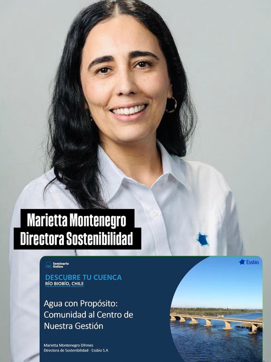 Nuestra Directora de Sostenibilidad, Marietta Montenegro, participó del Seminario “Descubre tu cuenca”, organizado por <a href="/CONAPHI_Chile/">CONAPHI-Chile</a> con apoyo de Eula y <a href="/crhiam/">CRHIAM</a>; donde abordó desafíos hídricos frente a cambio climático y cómo contribuimos a acceso universal y educación ambiental