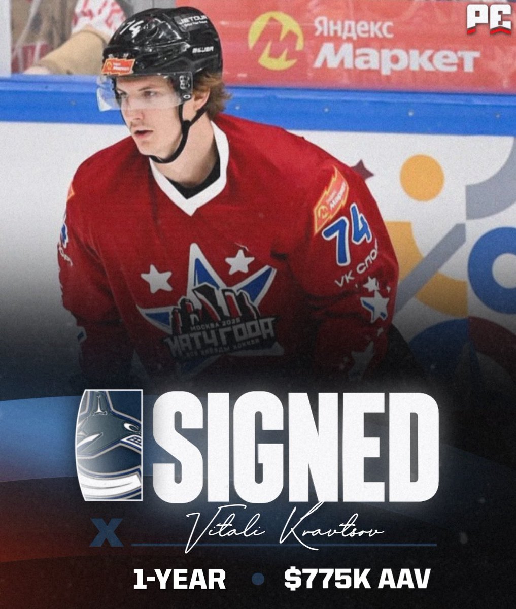 Vitali Kravtsov returns to the Vancouver Canucks.