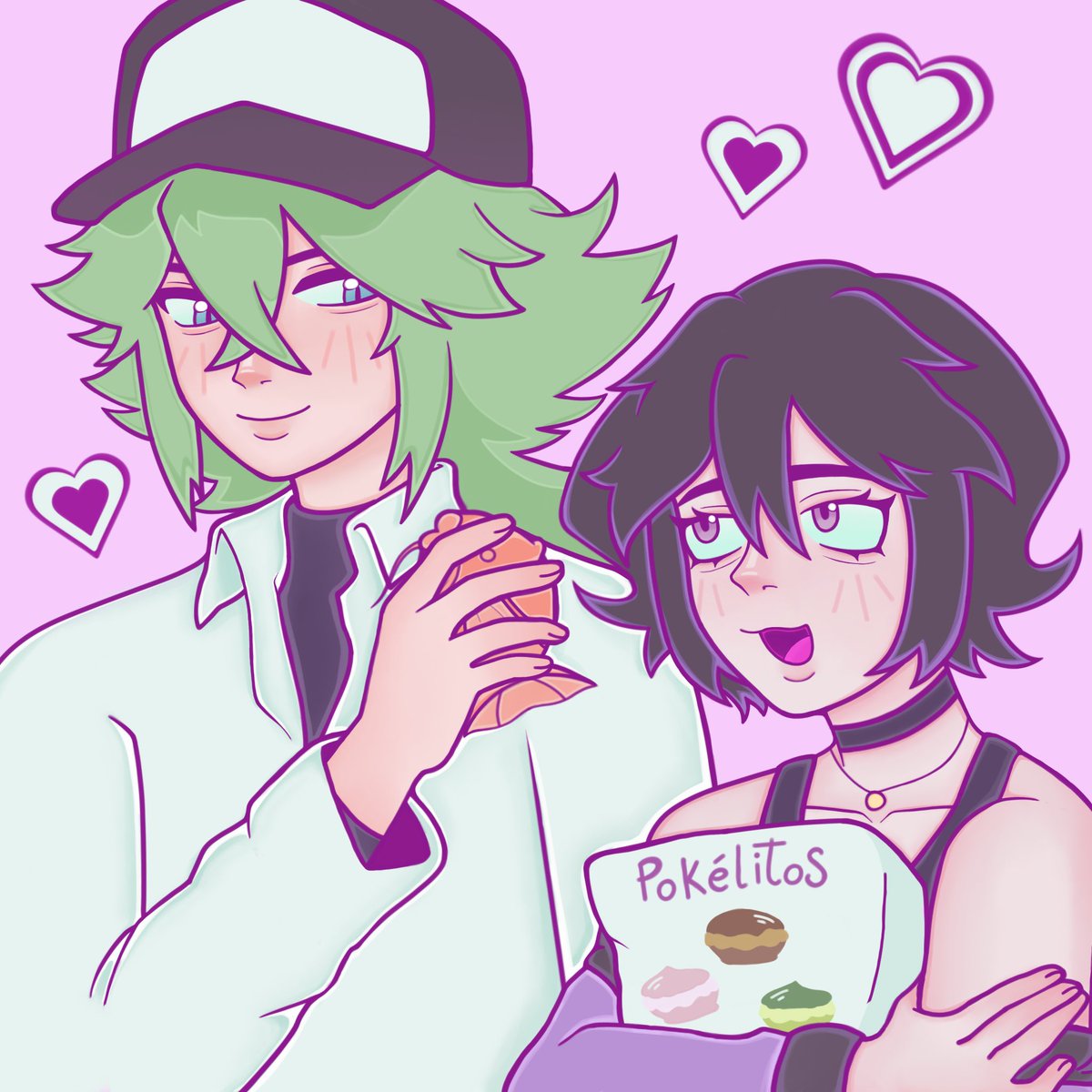 aidnugget's tweet image. some art trades i made ! #arttrade #ocart #vgen #yumeship #selfship