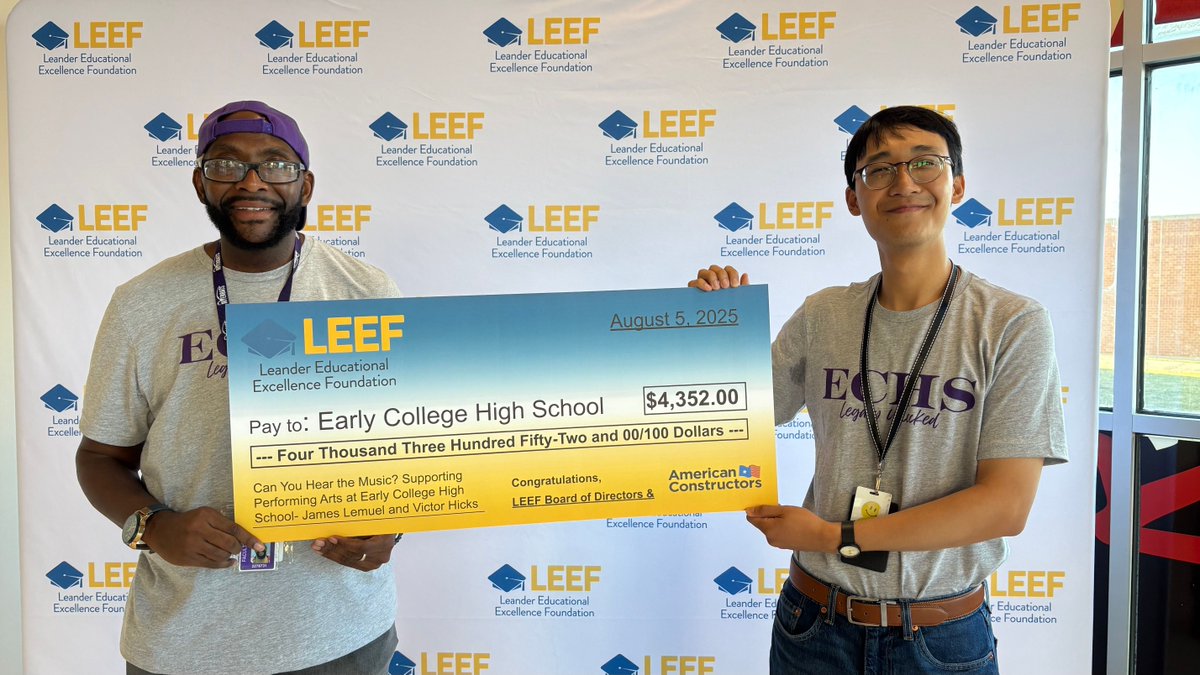 Leander Educational Excellence Foundation tweet media