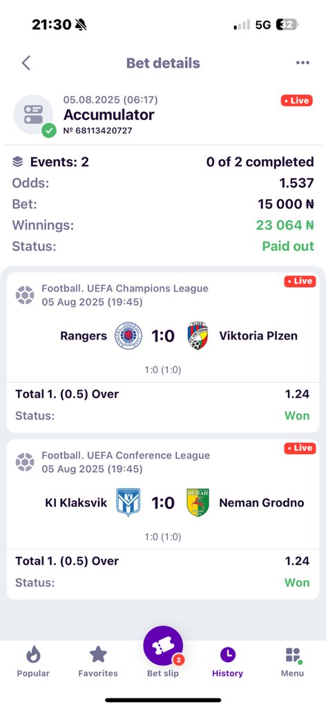 Bet 2 ✅