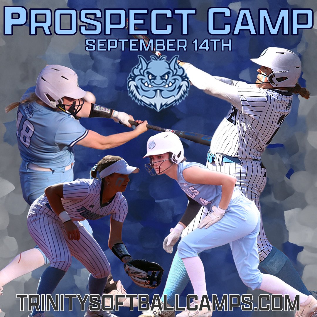 Trinity Christian Softball (@trollssoftball) on Twitter photo Fall Prospect Camp Sept 14th 
Registration: trinitysoftballcamps.com Fall Prospect Camp Sept 14th 
Registration: trinitysoftballcamps.com