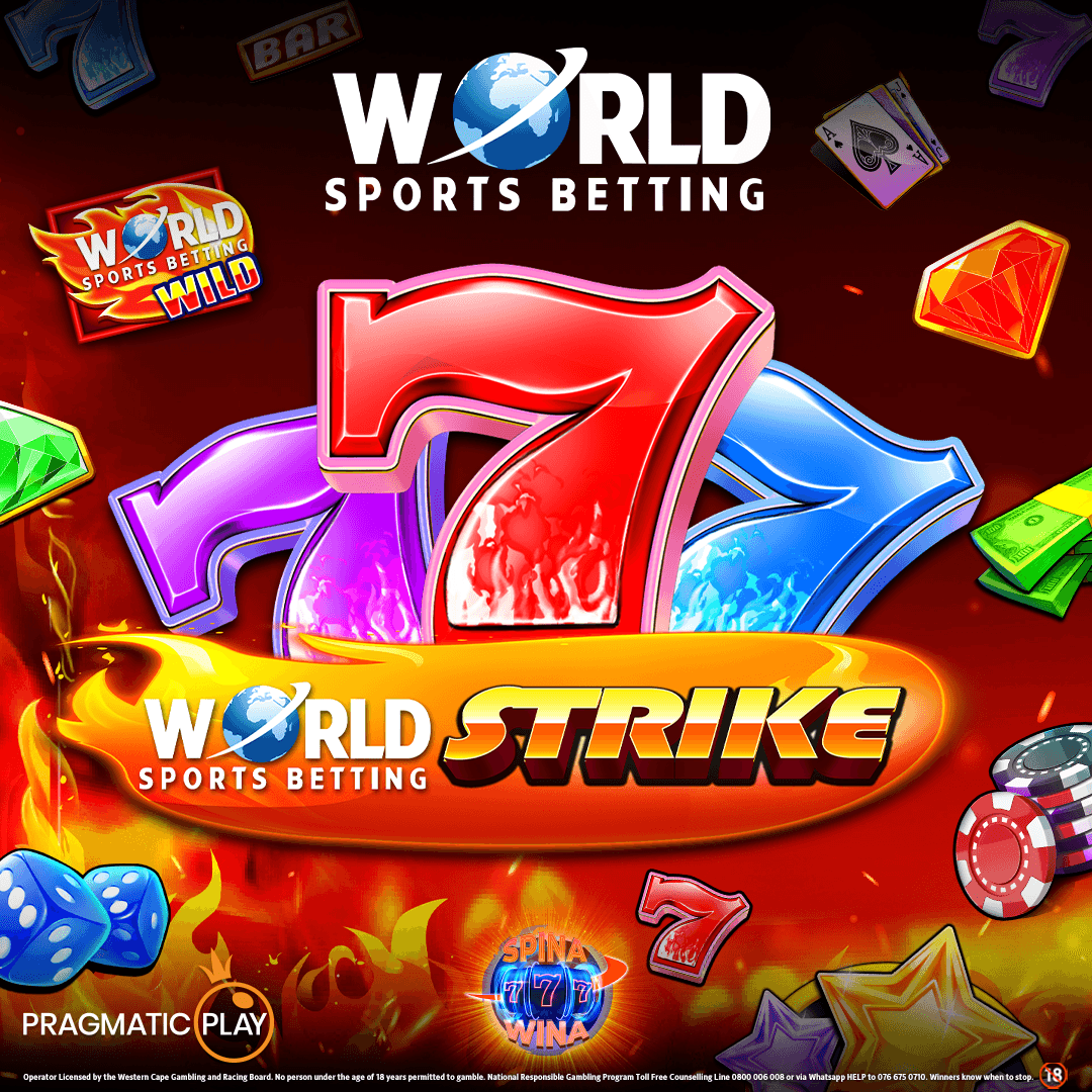 Play 𝘍𝘪𝘳𝘦 𝘚𝘵𝘳𝘪𝘬𝘦 - exclusive to WSB &amp; Pragmatic Play!

New customers get:
✔️ 100 Free Spins 
✔️ R20,000 Deposit Match

Fast payouts &amp; great odds!

📲 worldsportsbetting.co.za/?marketing_id=…

#WSB #WorldSportsBetting #FireStrike