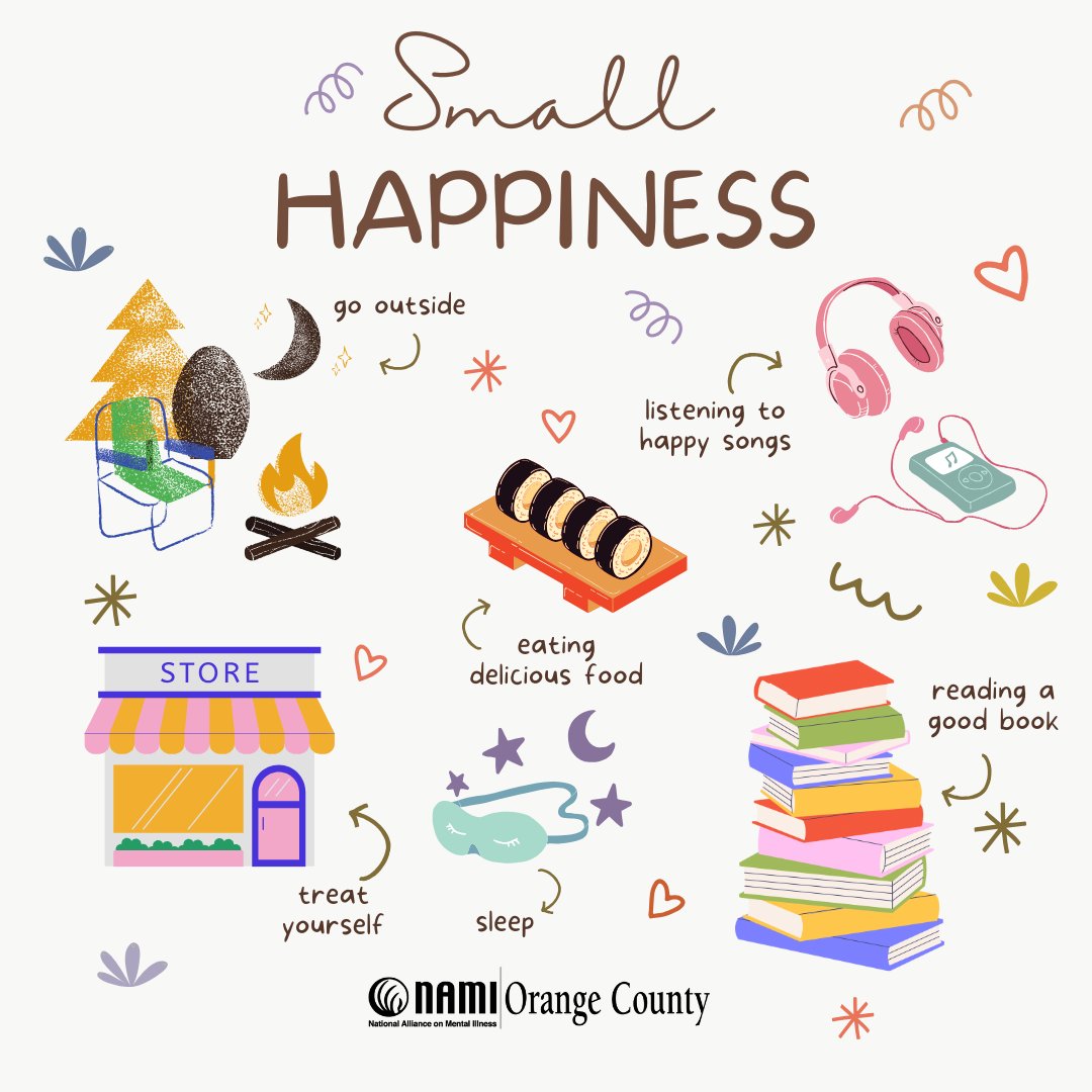 Sometimes we forget to take in the little joys of the day when we get caught up in routines and busy schedules! Don't forget to soak in all the joy of the day, big or small☺️💚

#NAMI #NAMIOC #NAMIOrangeCounty #SelfCare #SelfLove #affirmation #SelfWorth #meditation #mindfulness