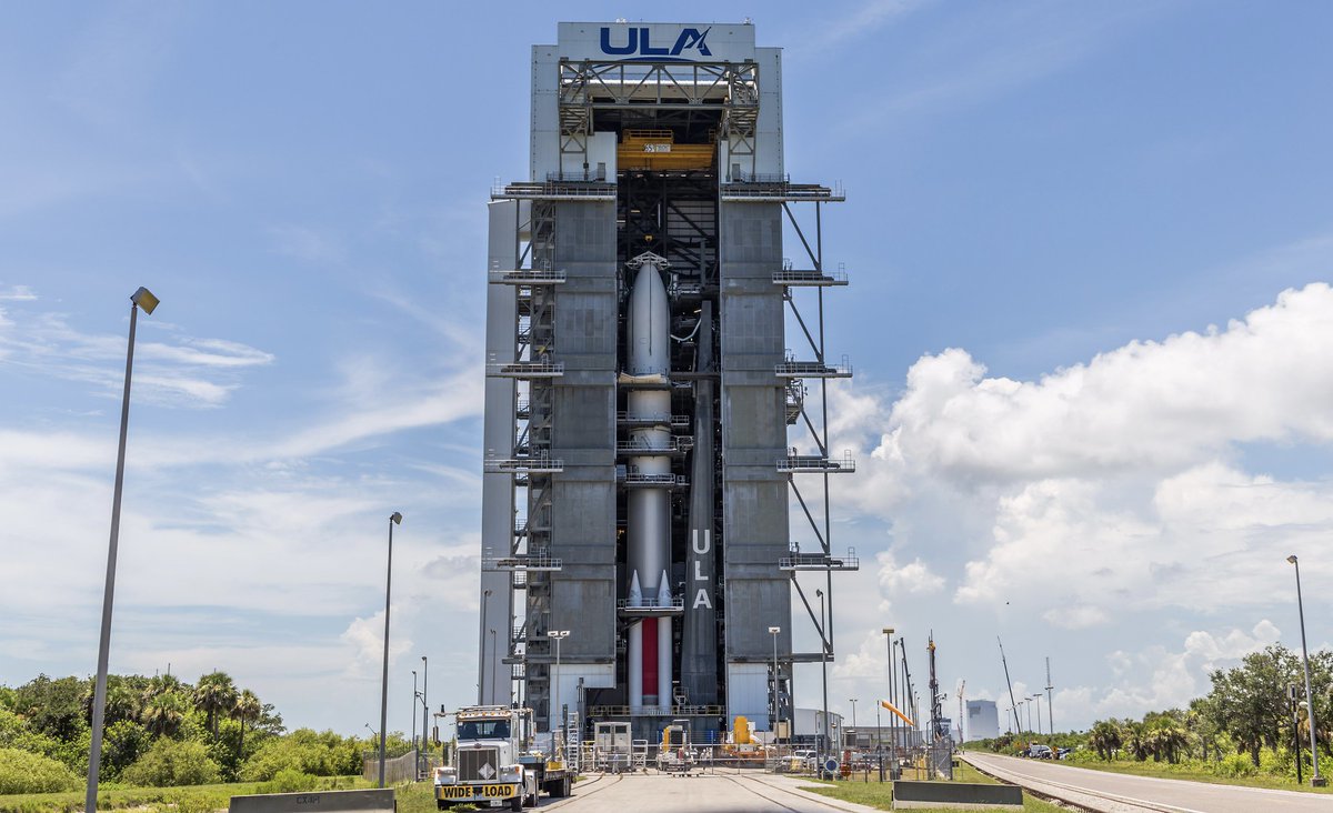 ulalaunch's tweet image. The launch of a United Launch Alliance Vulcan rocket carrying the U.S. Space Force (USSF)-106 mission for the United States Space Force’s Space Systems Command (SSC) is planned for Tuesday, Aug. 12, 2025, from Space Launch Complex (SLC) 41 at Cape Canaveral Space Force Station,…