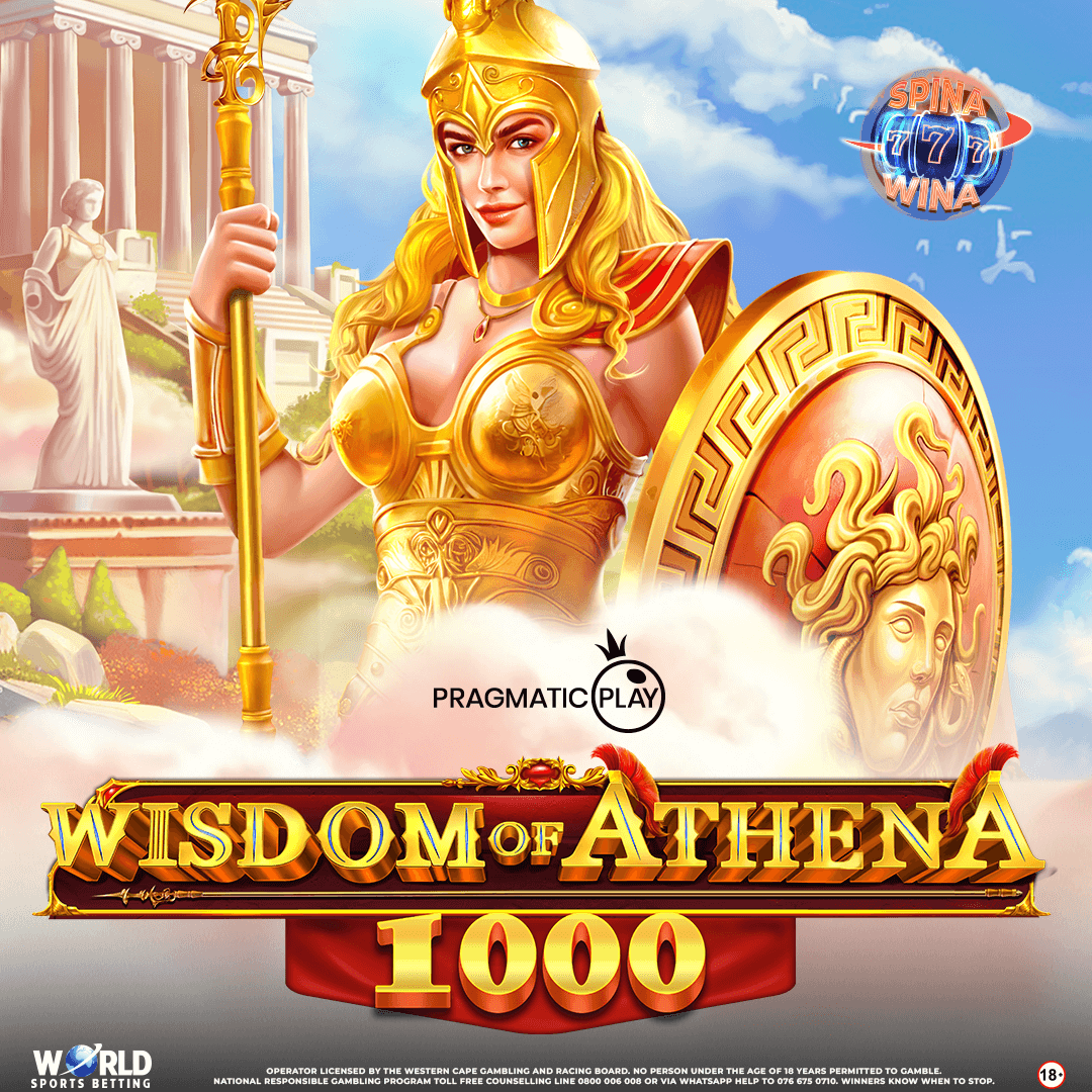 Play Wisdom of Athena 1000 at <a href="/WorldSportsBet/">World Sports Betting</a> – a powerful 6x6 slot with cascading wins, multipliers up to 1000x, and a max win of 10,000x.

New players get:
✔️ 100 Free Spins 
✔️ R20,000 Deposit Match

Fast payouts &amp; great odds!

📲 worldsportsbetting.co.za/?marketing_id=…

#WorldSportsBetting