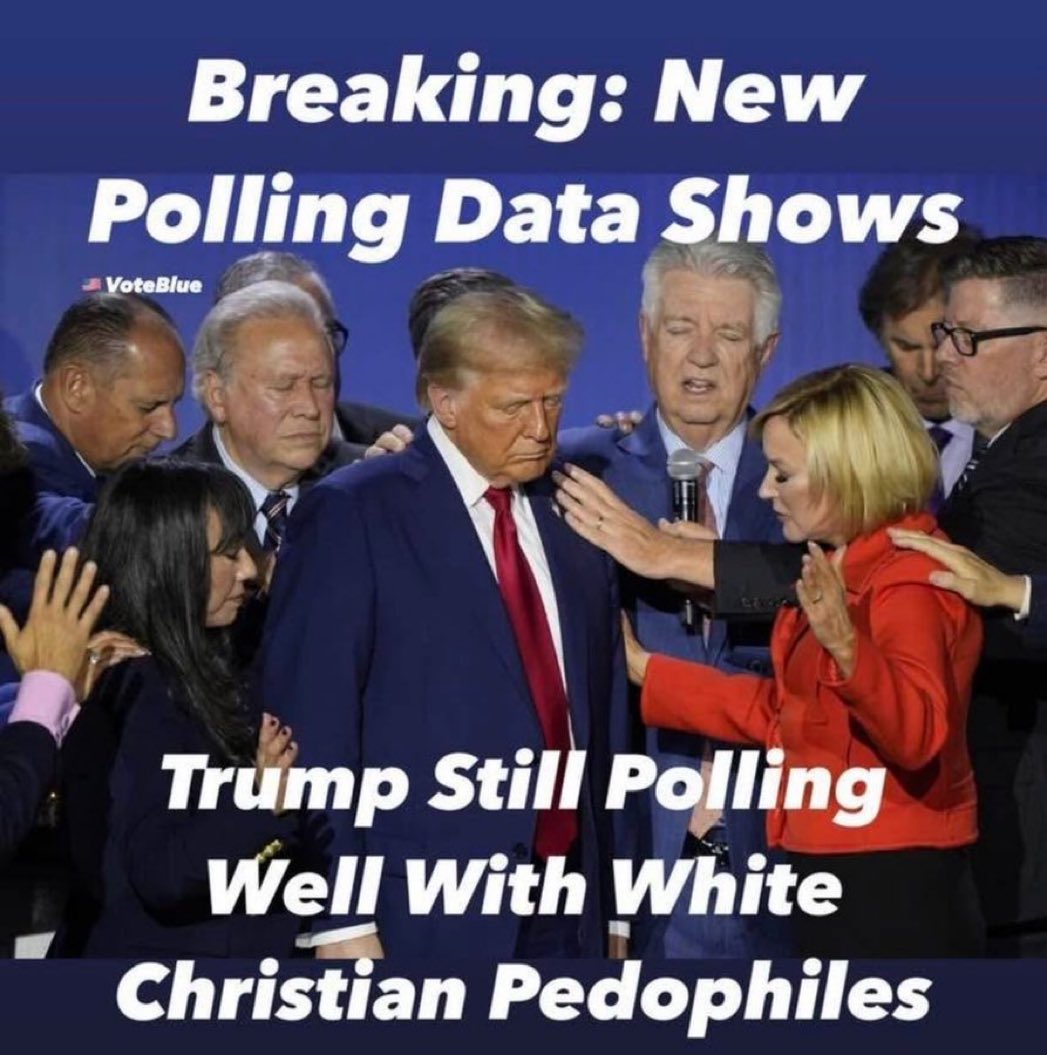 In the midst of crushingly bad poll numbers

A still growing Trump Epstein Scandal

Bad economic news 

America realizing their president is an unrepentant protecter of and an active participant in the Epstein Child Sex Trafficking Ring

There is at least is one demographic Trump