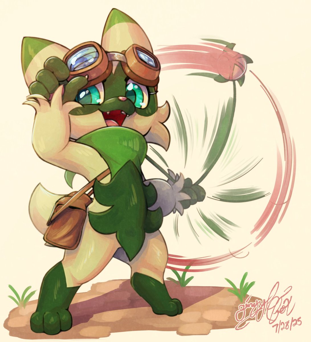 gingy_K_fox - (Comms closed) (@ginja_k_ninja) on Twitter photo The confident new explorer!
Art Fight 2025 revenge to @/bokurei.bsky.social!
#ArtFight2025 #Pokemon #MysteryDungeon The confident new explorer!
Art Fight 2025 revenge to @/bokurei.bsky.social!
#ArtFight2025 #Pokemon #MysteryDungeon