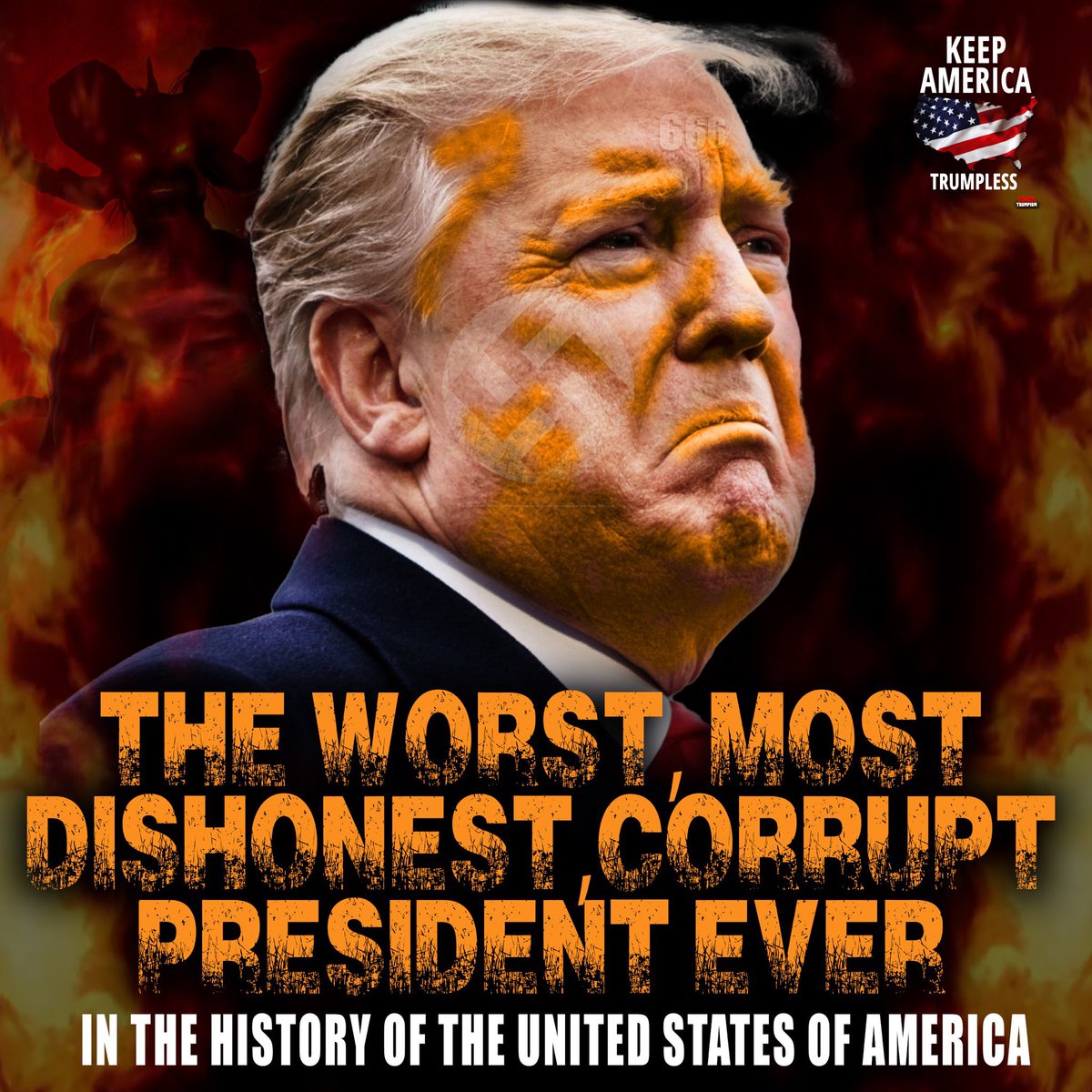 Jrlvr88's tweet photo. @realTuckFrumper #DementiaDon #DelusionalDonnie #UnfitToBePresident #Asshole #Loser #LiarAndCon #PedoPresidentTrump https://t.co/JmVgBQq6Yz