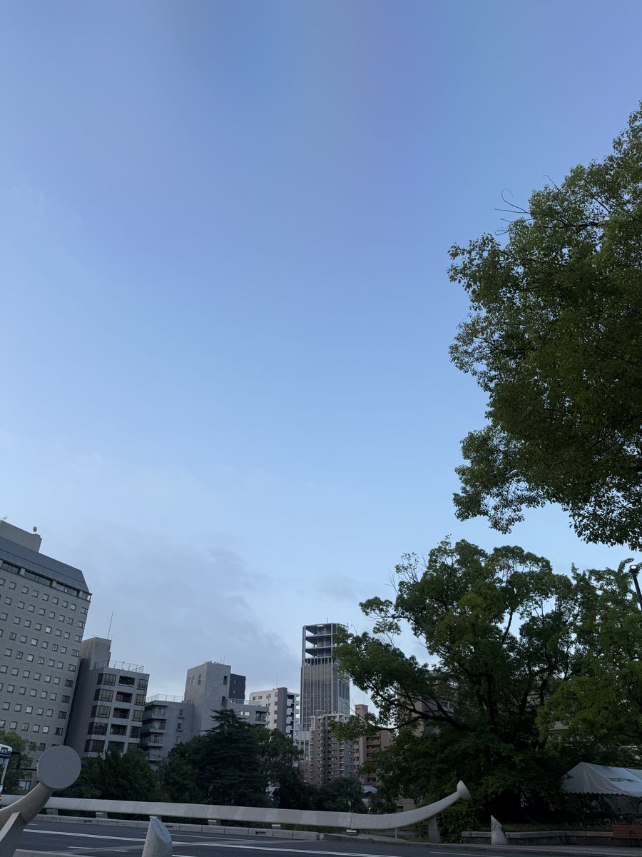 8月6日の広島　今日もいい天気です