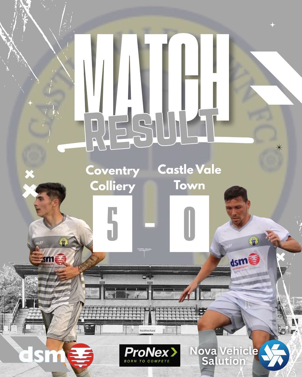 Disappointed with our performance today, things just didn’t click for us, all credit to @coventrycolliery played a good game. We will learn from this result and move on to the next game where we can try get back to our winning ways