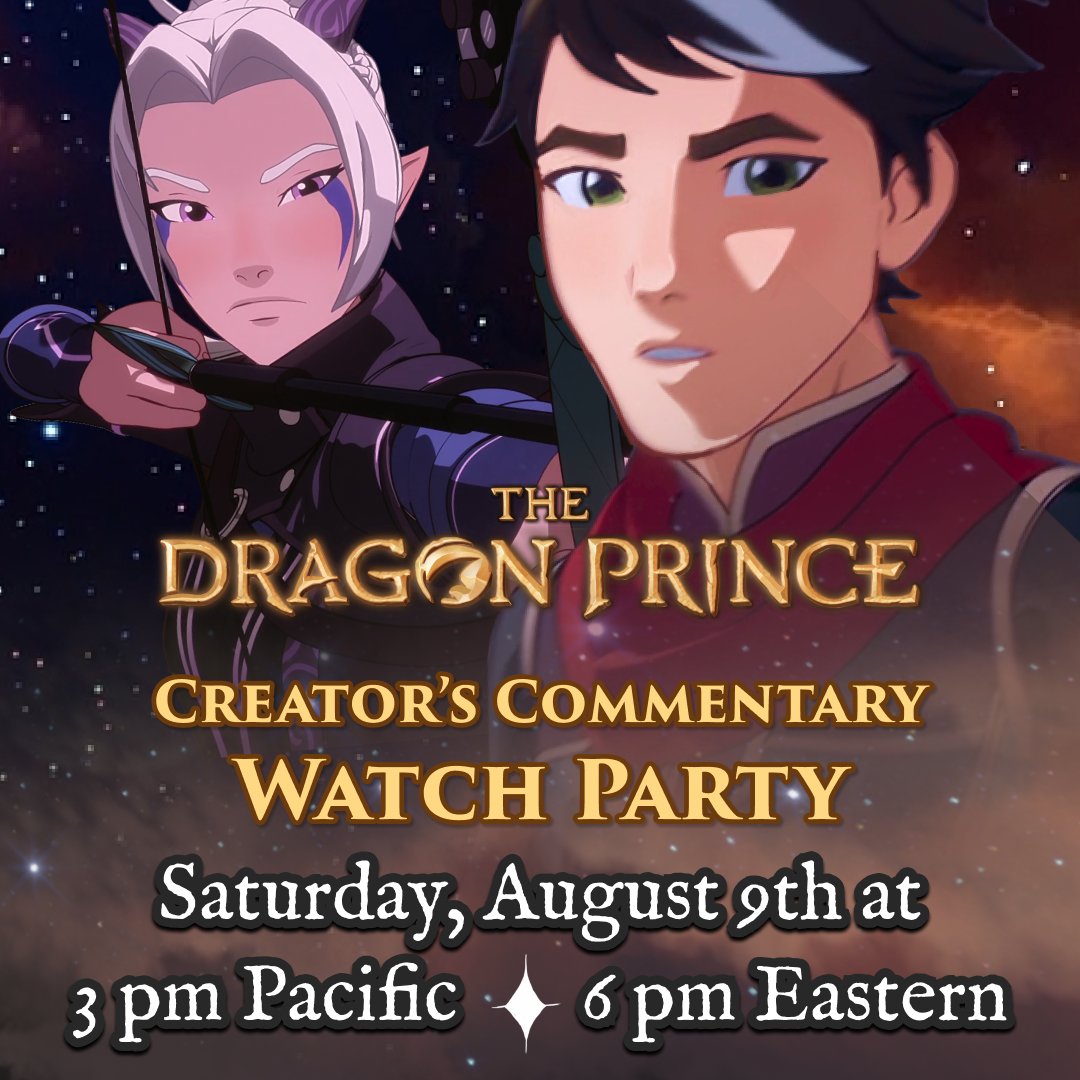 The Dragon Prince (@thedragonprince) on Twitter photo We reached over 10k follows on The Dragon King Kickstarter! To celebrate, we're hosting a Dragon Prince watch party w/ <a href="/aaronehasz/">Aaron Ehasz</a> and <a href="/wildspeculation/">Justin Richmond</a> on Discord on Saturday, Aug 9th at 3pm pacific. Come and join us (link in bio)! #thedragonprince #thedragonking #tdpwatchparty We reached over 10k follows on The Dragon King Kickstarter! To celebrate, we're hosting a Dragon Prince watch party w/ <a href="/aaronehasz/">Aaron Ehasz</a> and <a href="/wildspeculation/">Justin Richmond</a> on Discord on Saturday, Aug 9th at 3pm pacific. Come and join us (link in bio)! #thedragonprince #thedragonking #tdpwatchparty