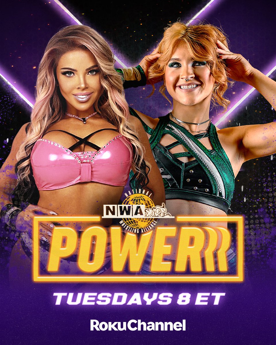 🚨 The 2025 Crockett Cup continues THIS TUESDAY on #NWAPowerrr!
•Nightmare Syn vs Daisy Kill &amp; Talos
•Country Gentlemen vs Wrestling Machines
•Markova vs Kylie Paige — NO LIMITS Main Event!

📺 FREE on Roku Sports
🕗 8 PM ET/Replays &amp; On Demand
▶️ therokuchannel.roku.com/watch/e25551b0…