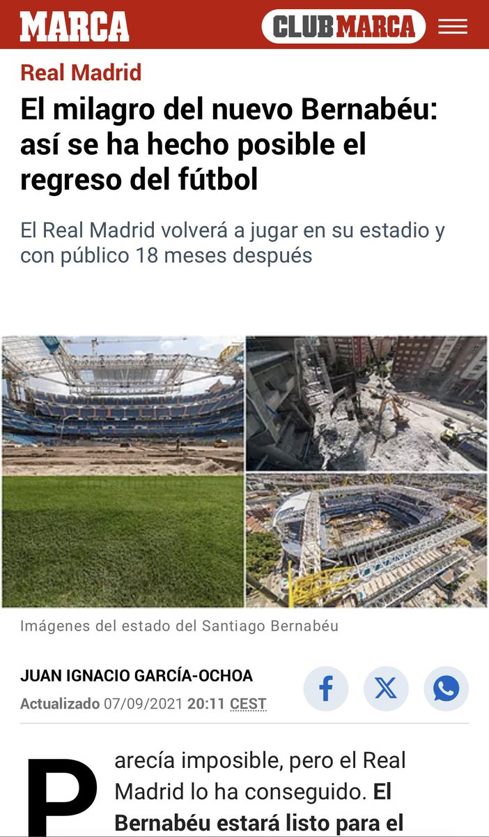 FCB19751's tweet image. -El Bernabéu abre con 30.000 espectadores: “Milagro”, “El Madrid lo ha vuelto a hacer”, “Sobresaliente”.

-El Camp Nou abre con 30.000 espectadores: “Nuevo revés”, “Solo 30.000”. 

El doble rasero del diario de todas las aficiones.