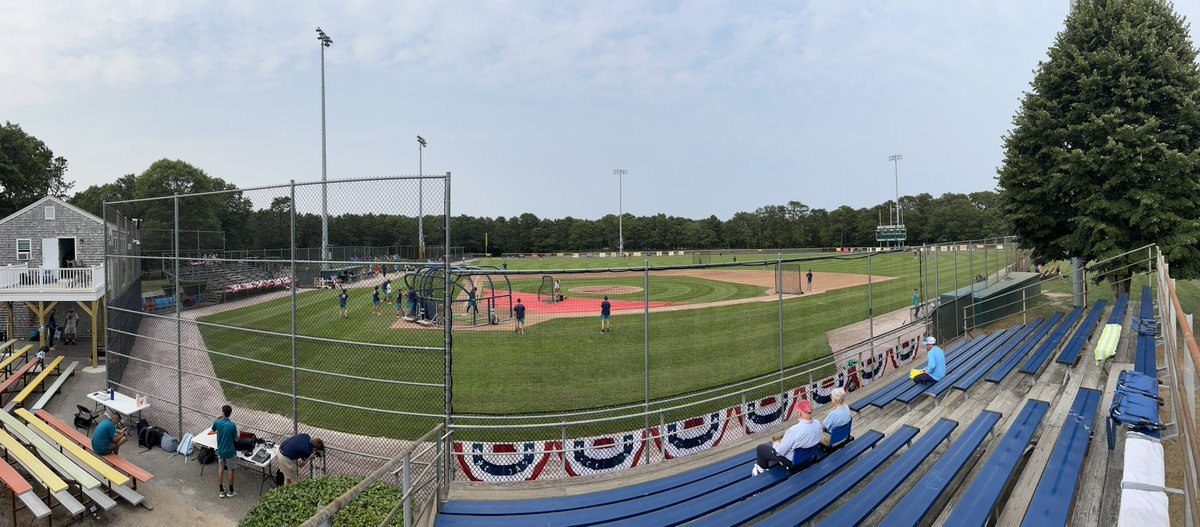 Calm before the storm at Whitehouse Field just over an hour before first pitch of Game 1.