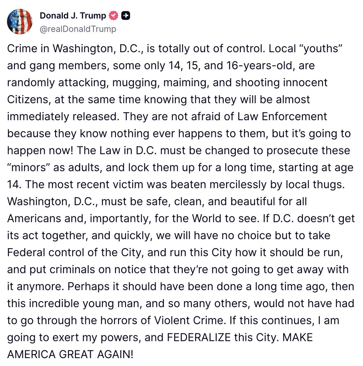 We pass the BOWSER Act.

We revoke DC Home Rule.

We govern Washington through Congress, as the Constitution originally provided.

Our nation’s capital deserves to be a shining example to the world, not a national embarrassment.
